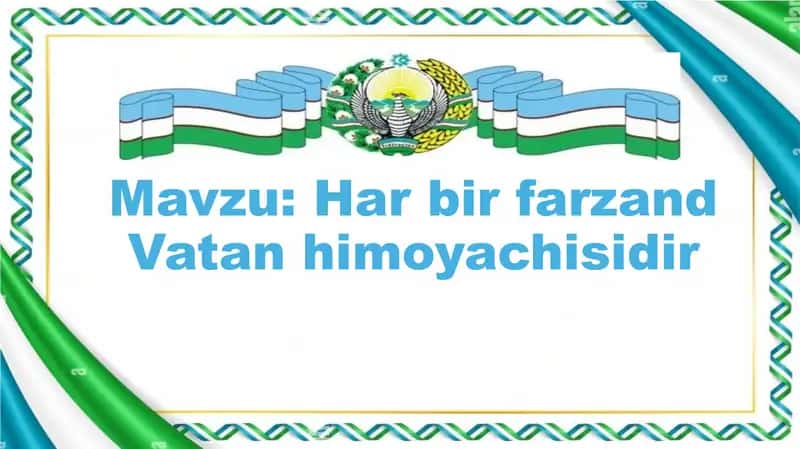 Har bir farzand Vatan himoyachisidir 1