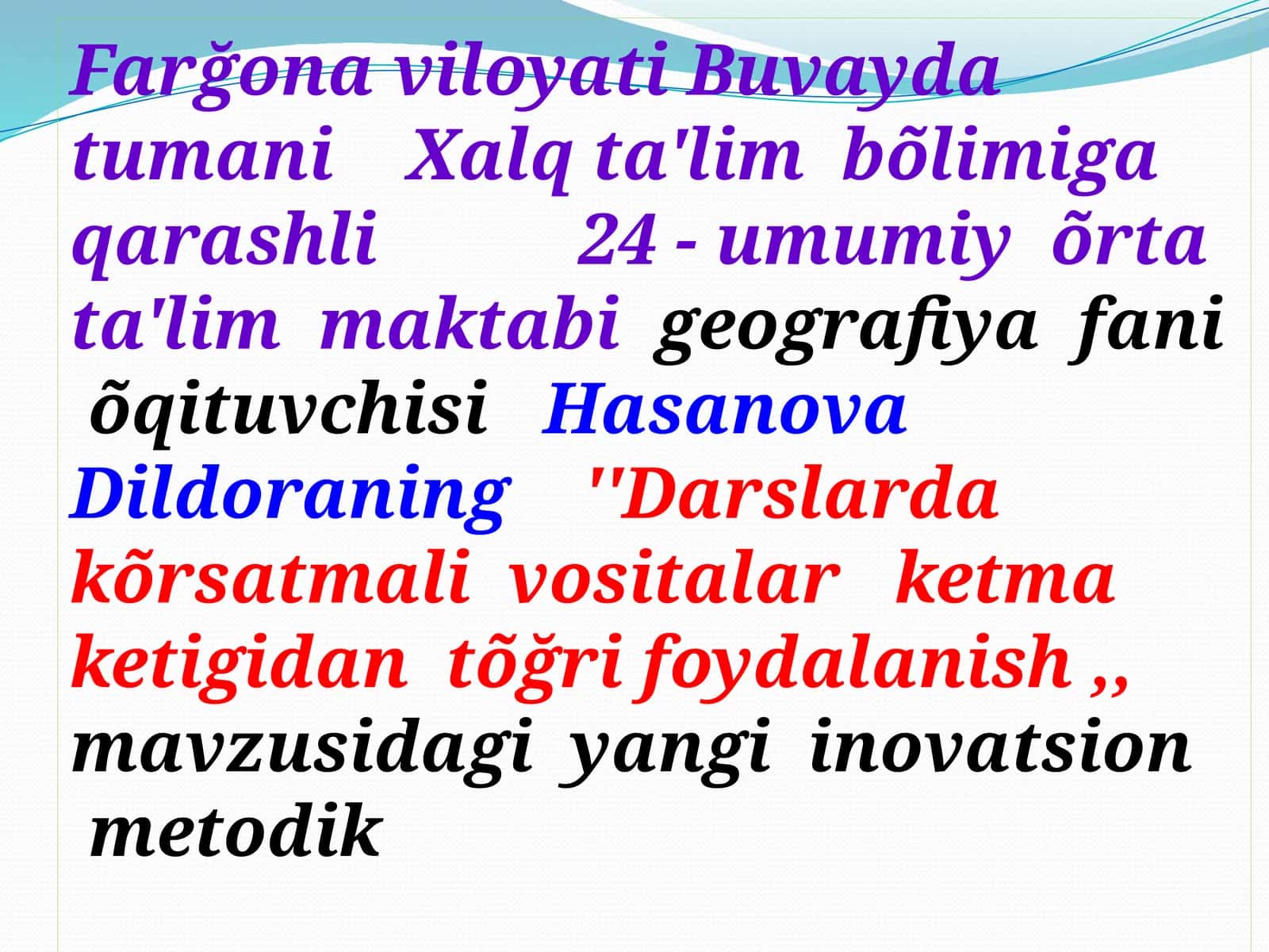 6-sinf Tabiiy fan Tirik organizmlarning oziqlanishi dars ishlanma O'qituvchilarga / 6-11 Sinf Dars ishlanmalar 1