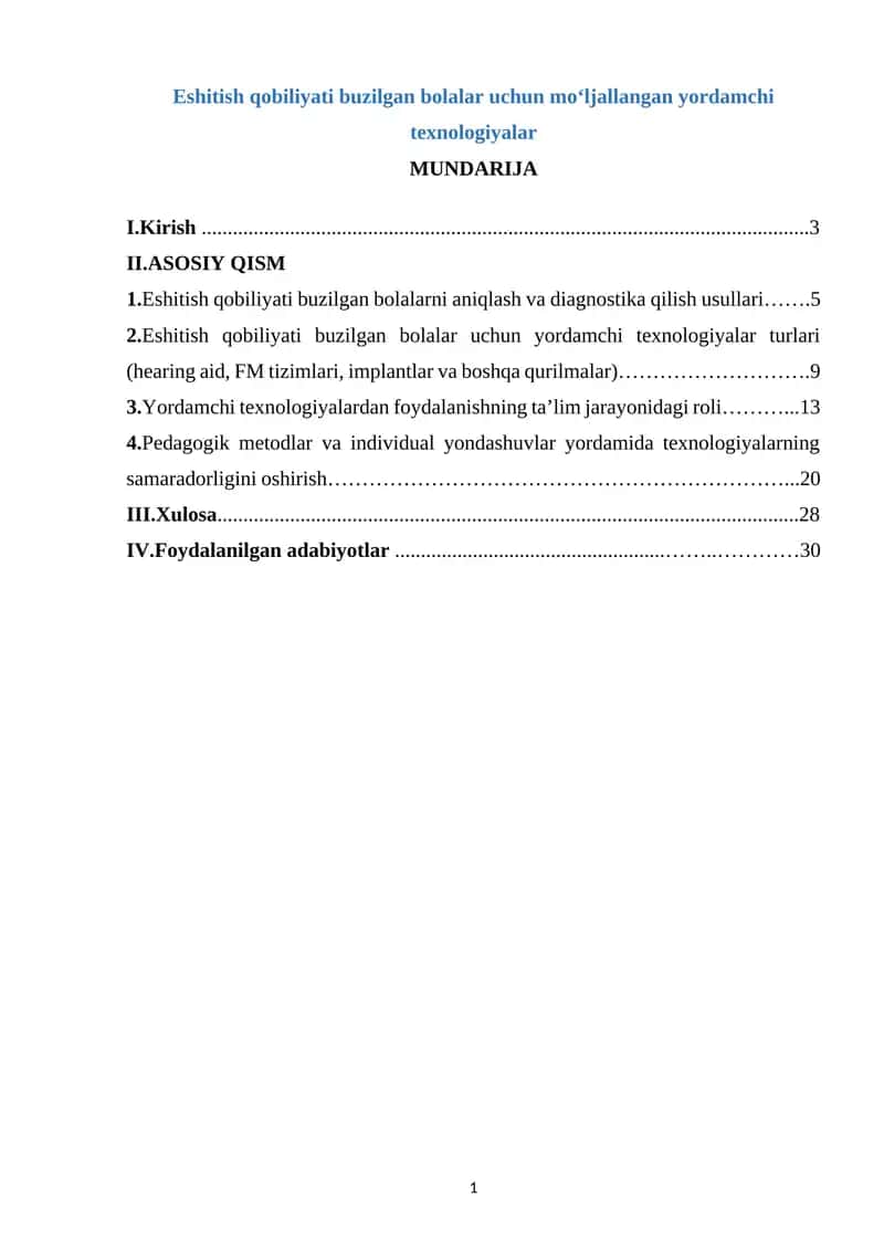 Eshitish qobiliyati buzilgan bolalar uchun yordamchi texnologiyalar 1