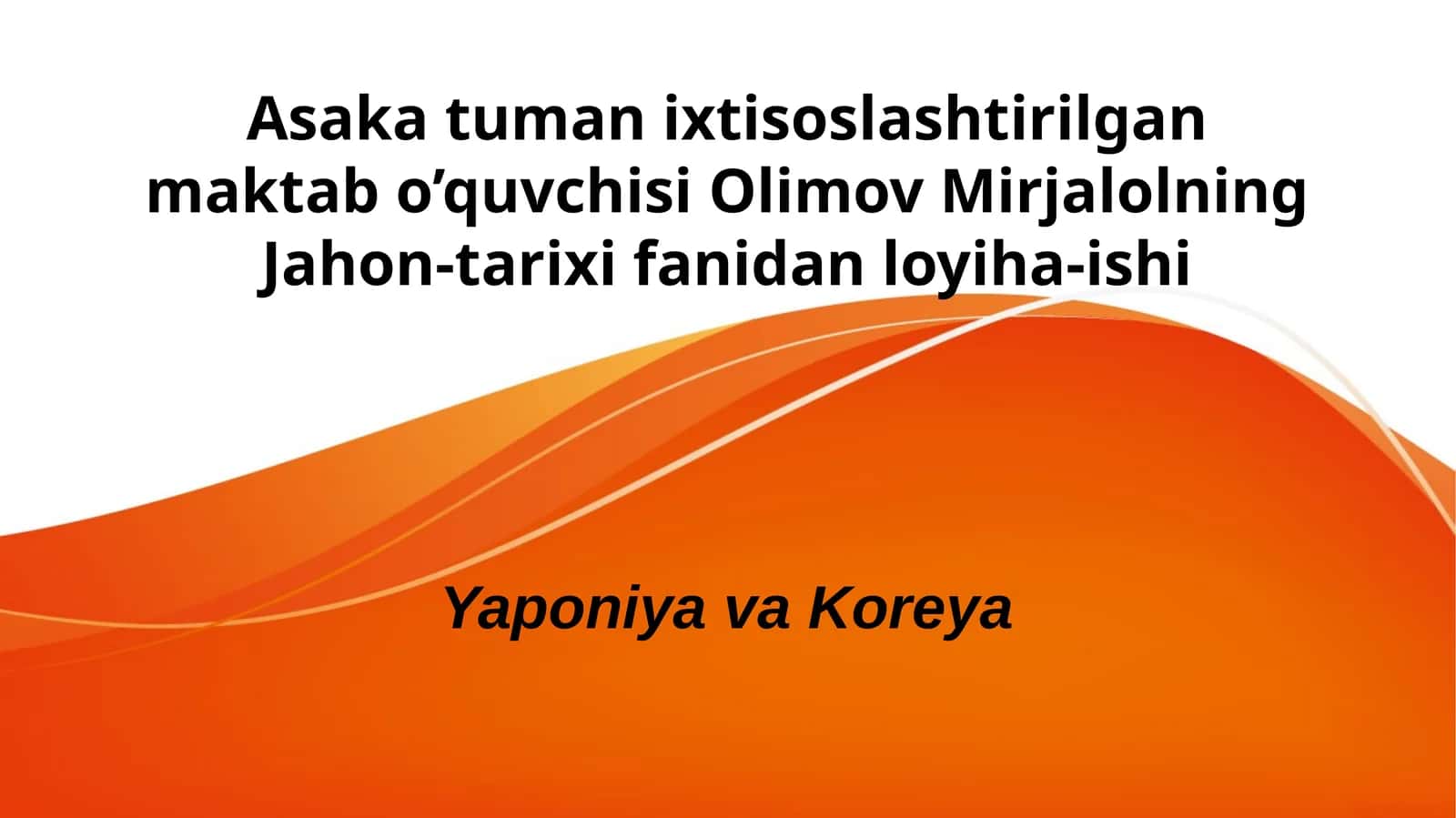 Yaponiya va Koreya 1