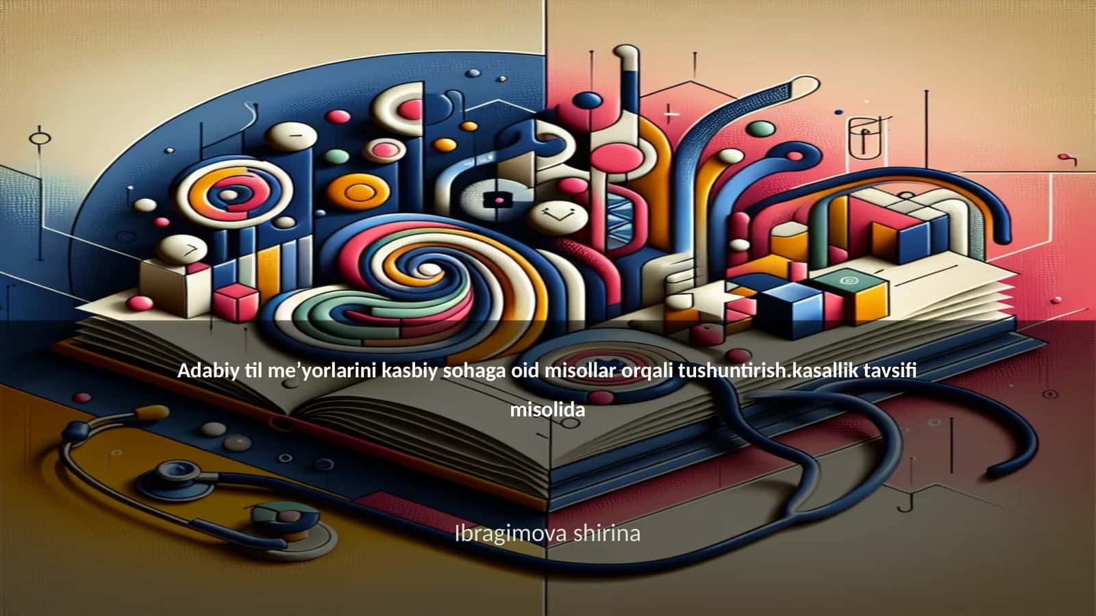 Adabiy til meʼyorlarini kasbiy sohaga oid misollar orqali tushuntirish.kasallik tavsifi misolida 1