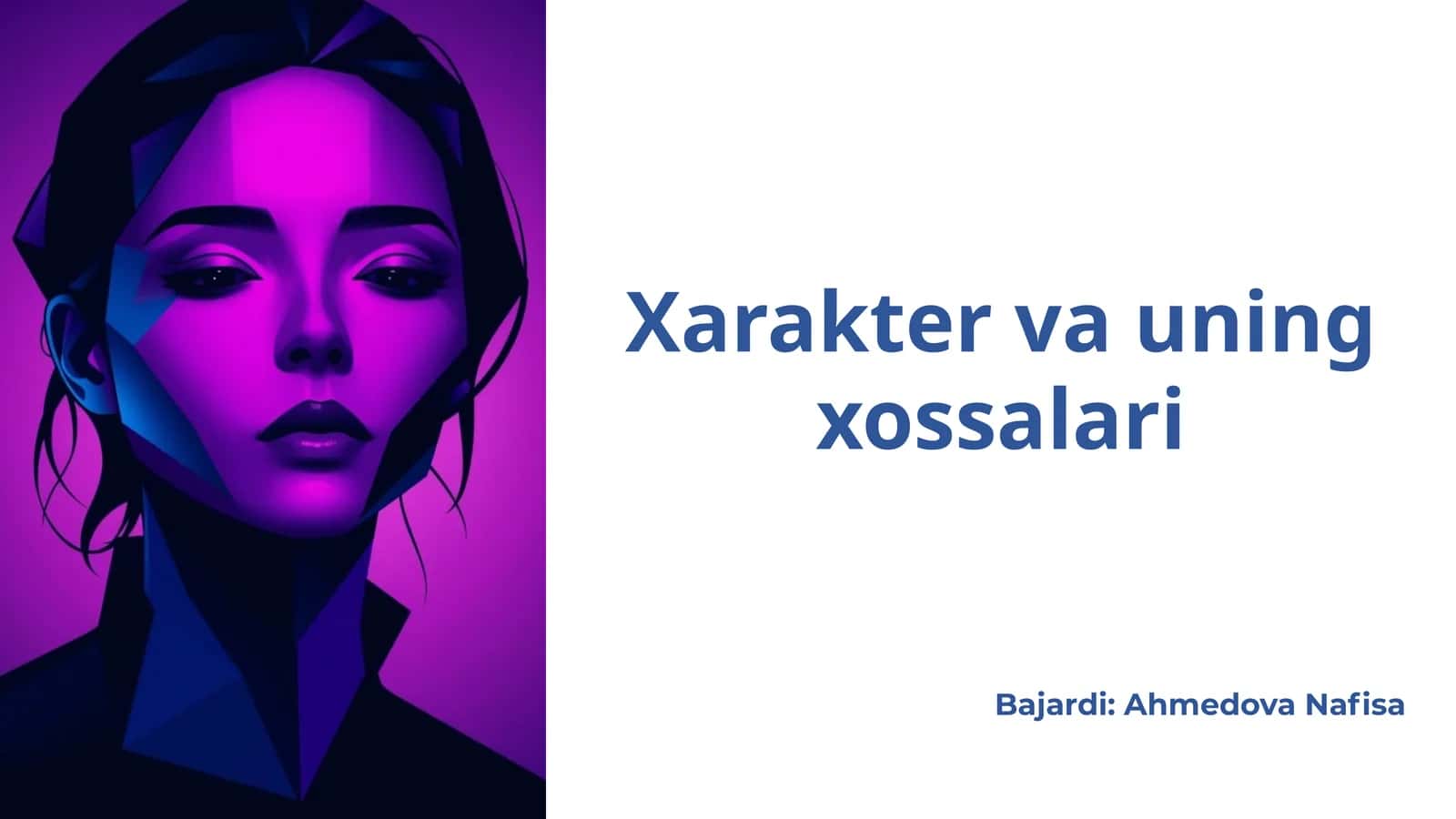 Xarakter va uning xossalari 1