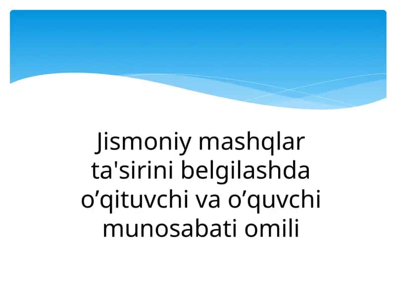 Jismoniy tarbiya 1