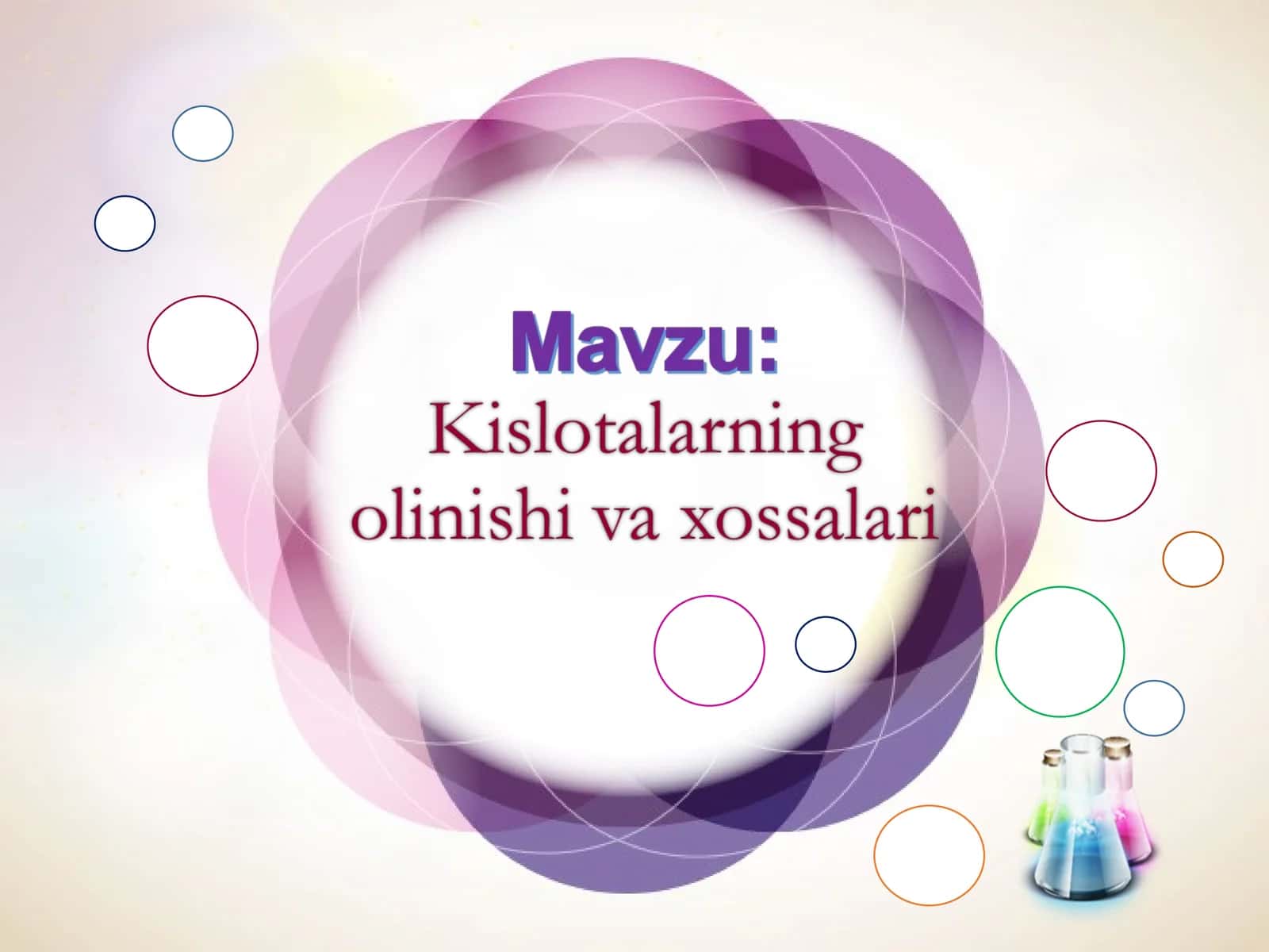 Kislotalarning olinishi xossalari 1