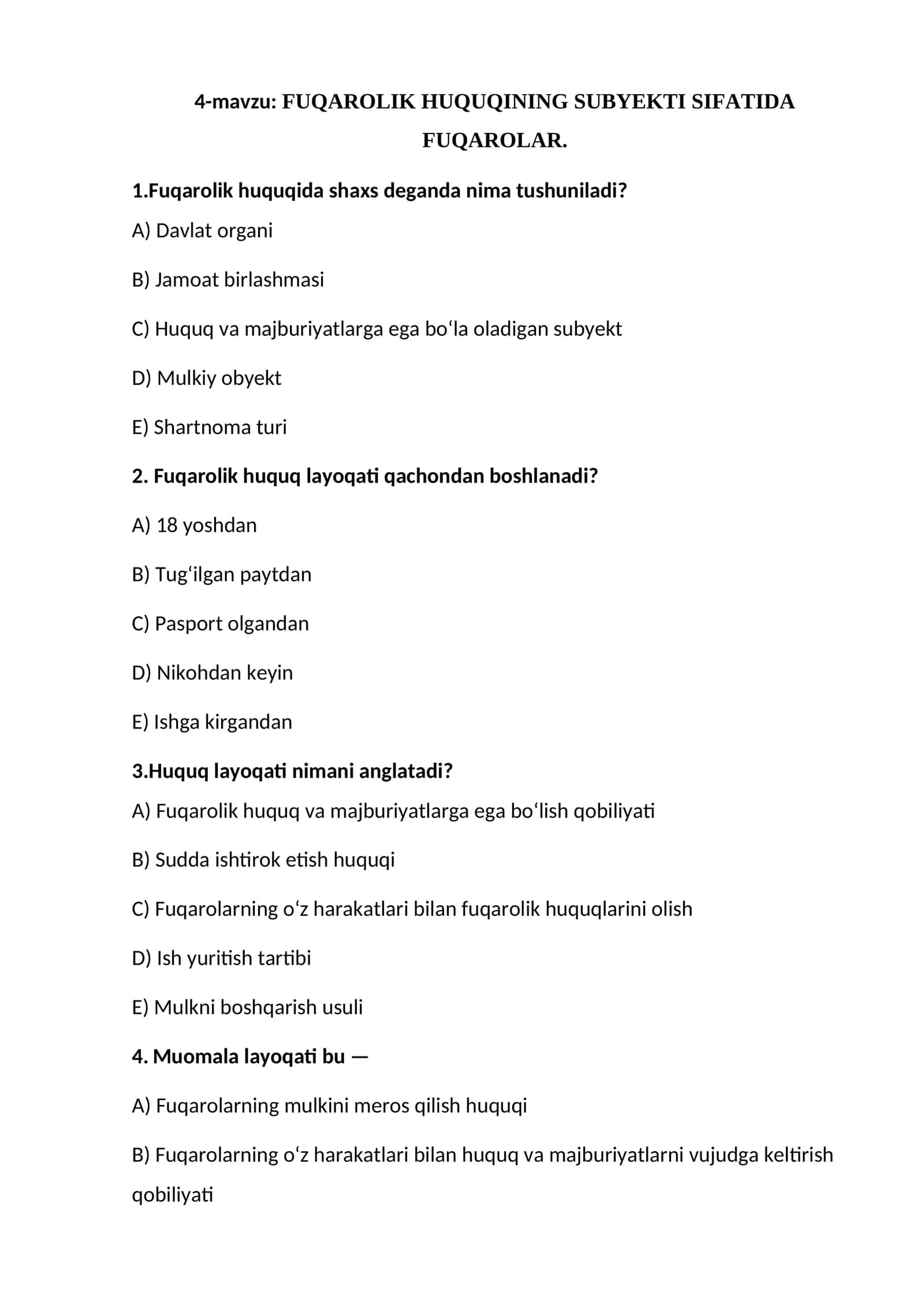 FUQAROLIK HUQUQINING SUBYEKTI SIFATIDA FUQAROLAR 1