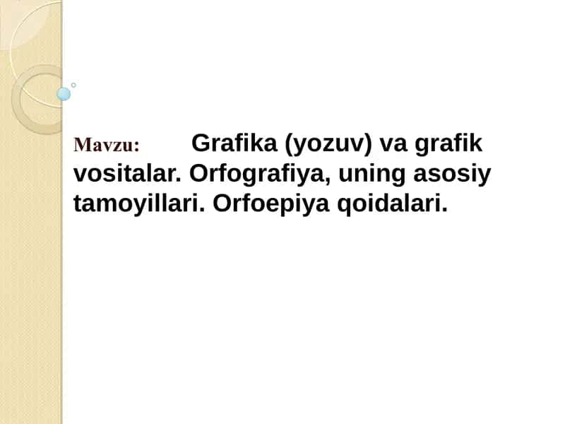 Grafika (yozuv) va grafik vositalar 1