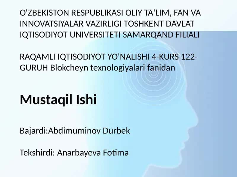 Blockchain texnologiyalari 1