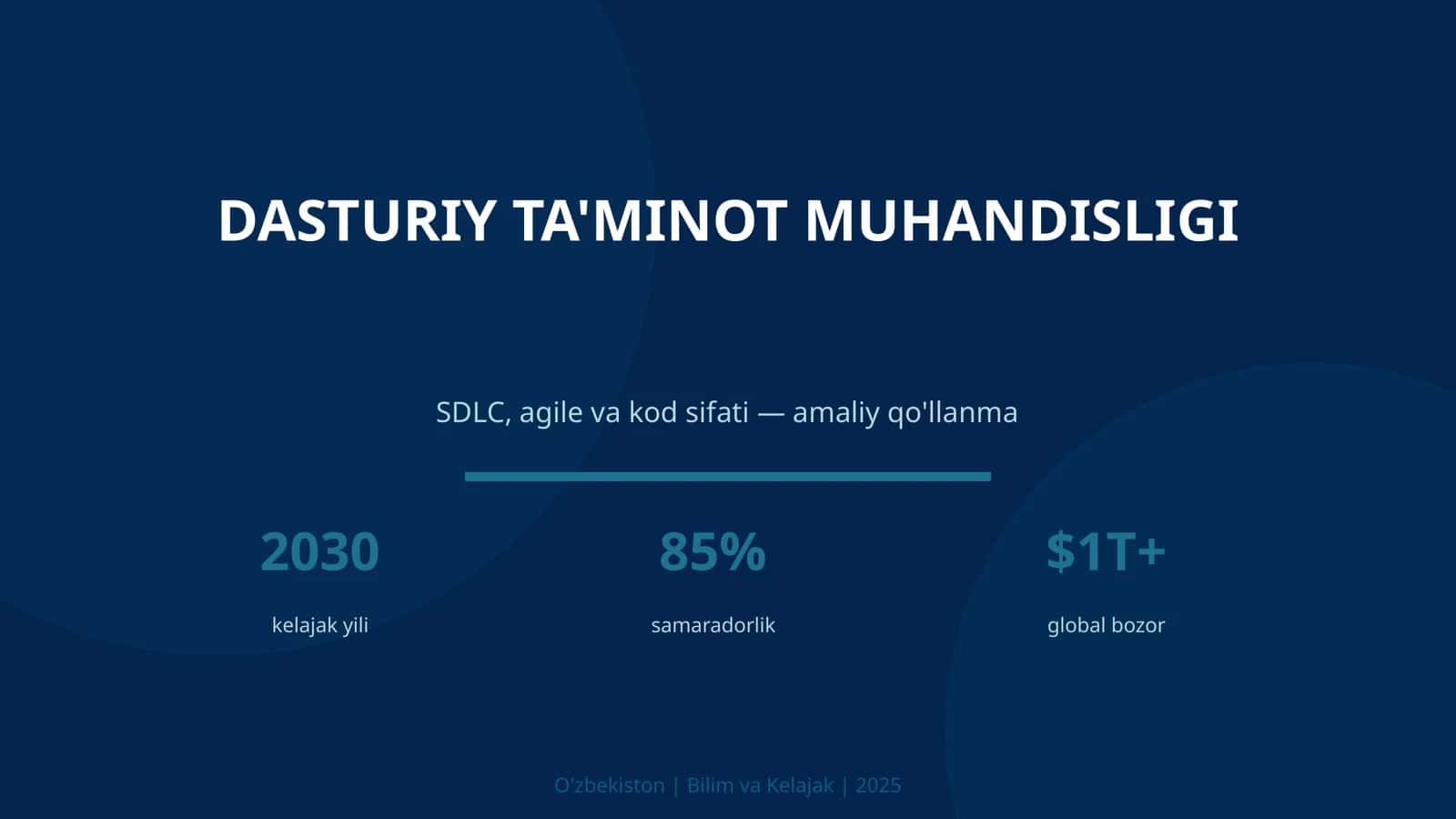 DASTURIY TA'MINOT MUHANDISLIGI 1