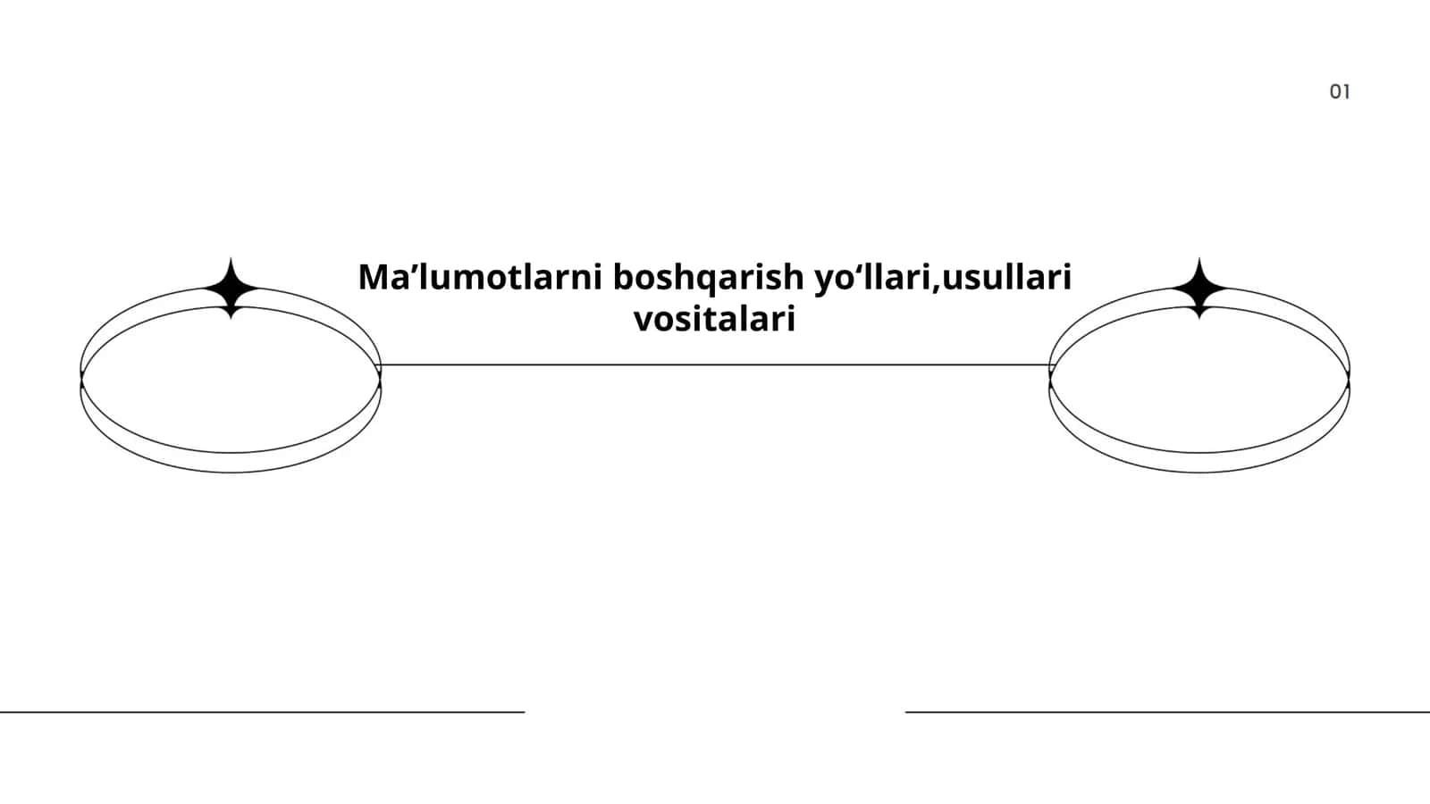 Maʼlumotlarni boshqarish yoʻllari,usullari vositalari 1