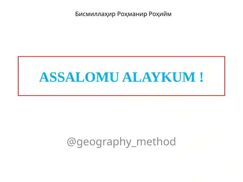 GEOGRAFIK XARITALAR