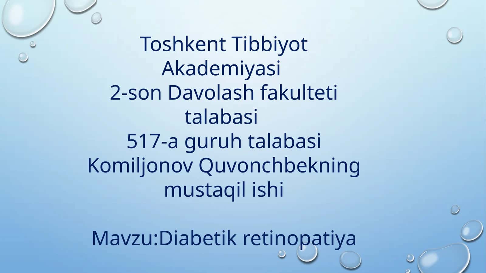 Diabetik retinopatiya 1