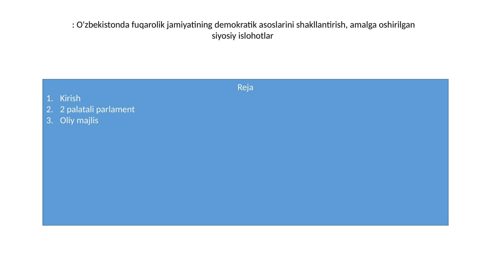 O‘zbekistonda fuqarolik jamiyatining demokratik asoslarini shakllantirish 1