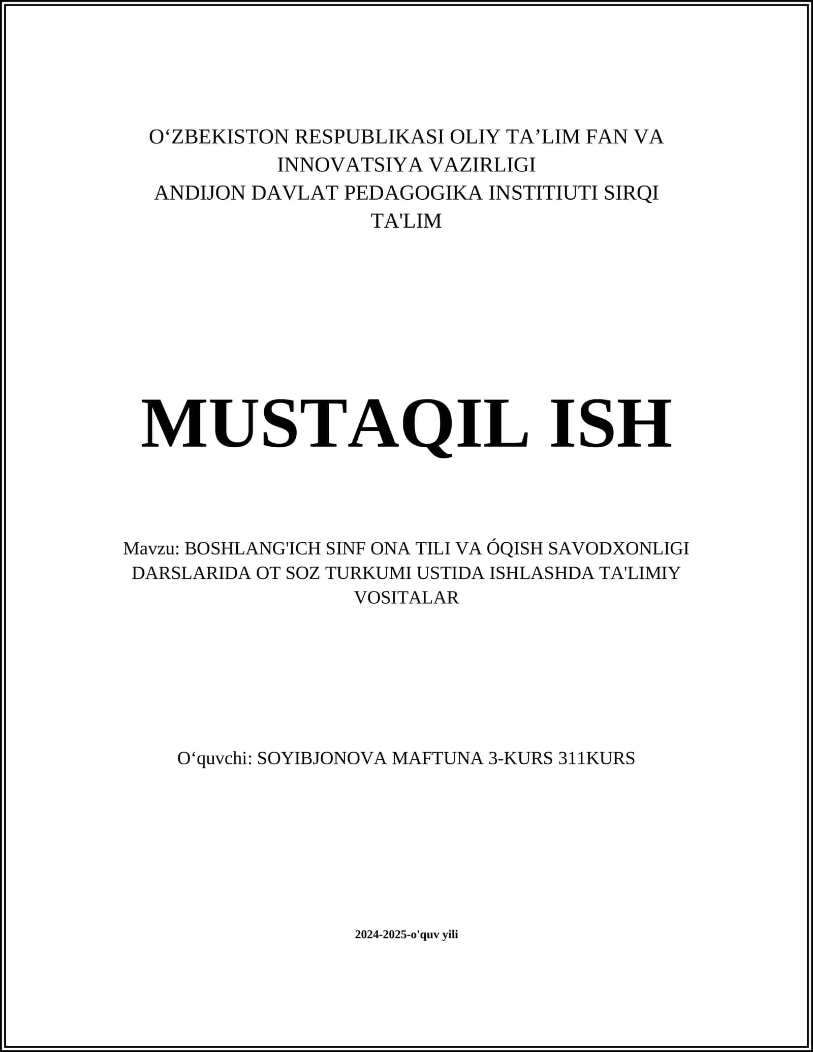 Ot so'z turkumi ma'nosi va ahamiyati 1