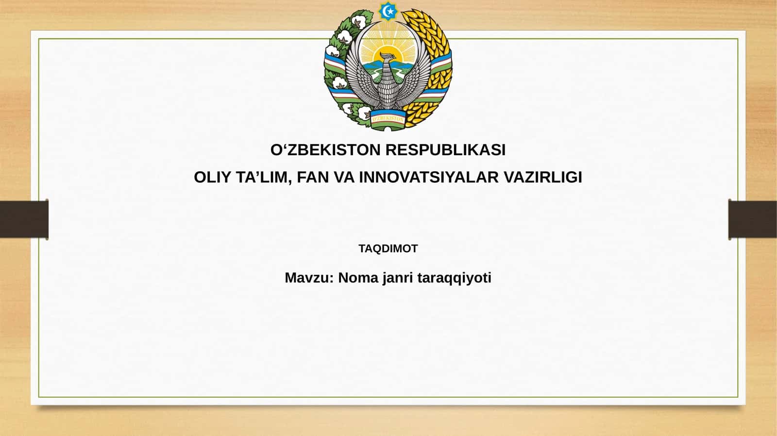 Ko'chmanchi janrlar 1