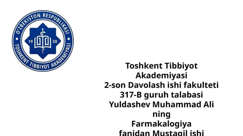 Jigar faoliyatiga ta'sir etuvchi vositalar 1