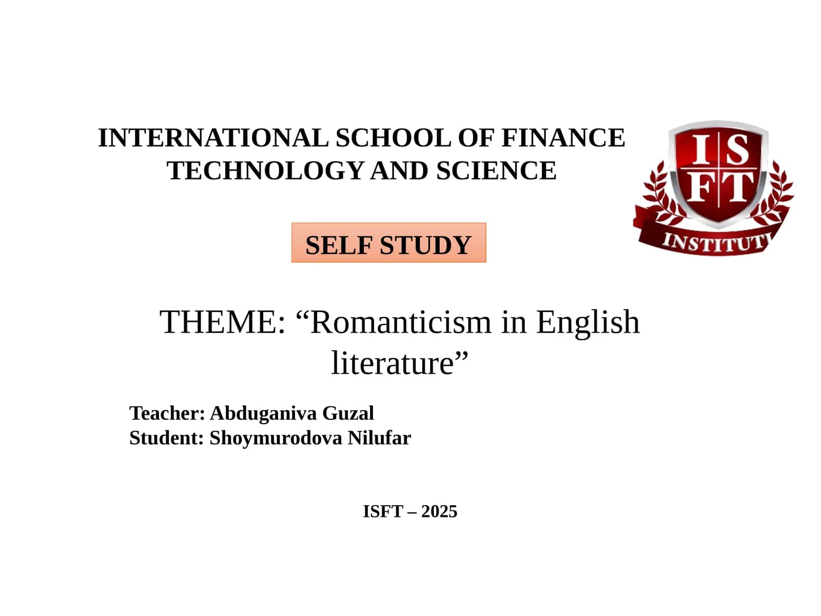 Romanticizm in English literature 1