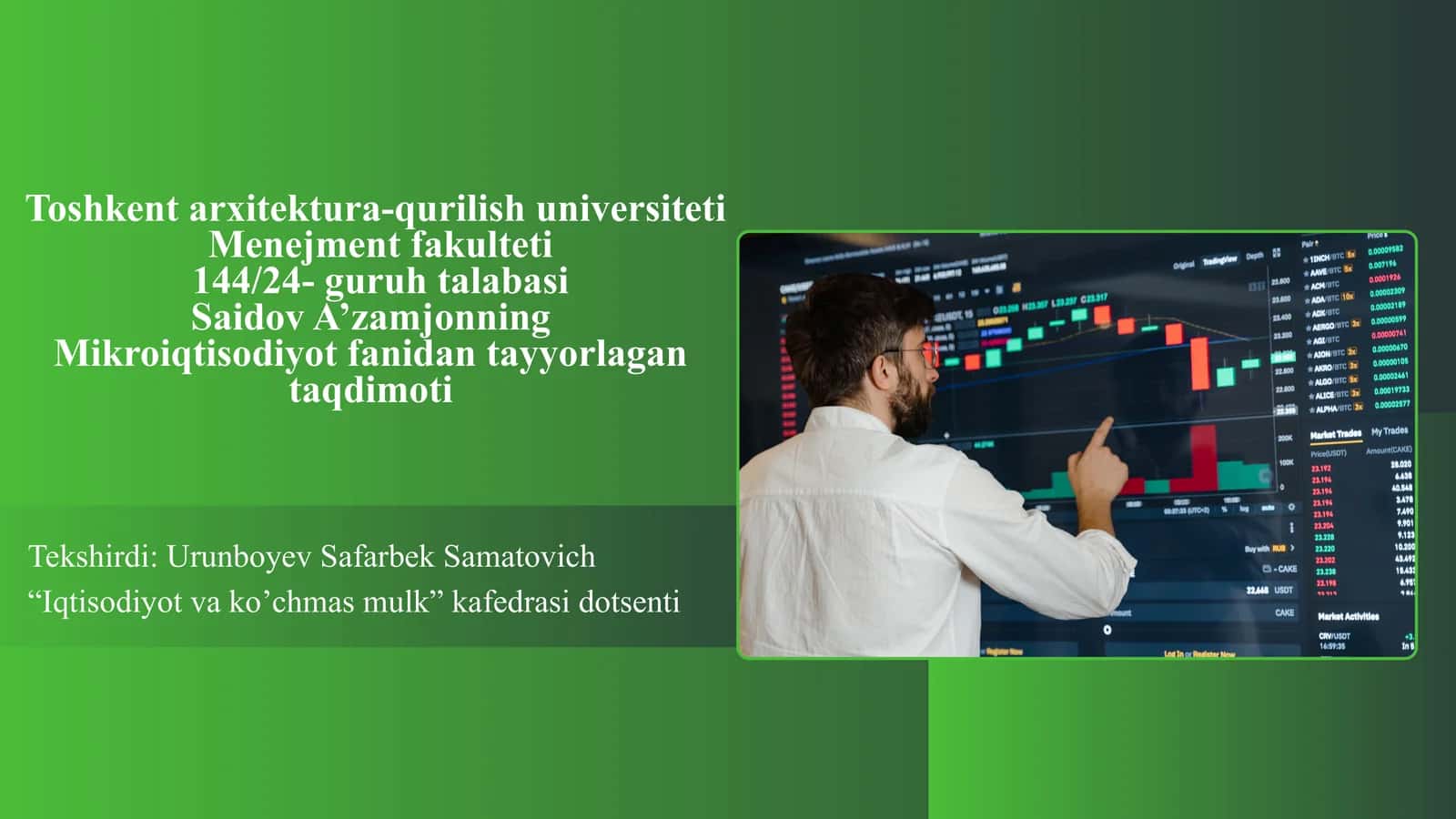 Milliy bozor sharoitida talab va taklif xususiyatlari 1