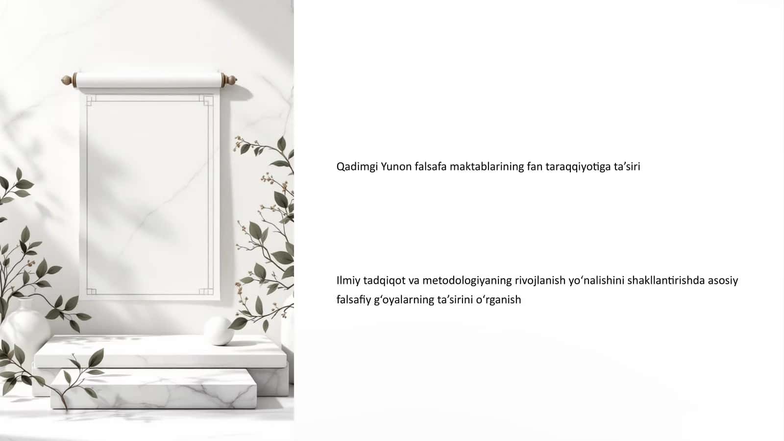 Qadimgi Yunon falsafa maktablarining fan taraqqiyotiga ta’siri 1