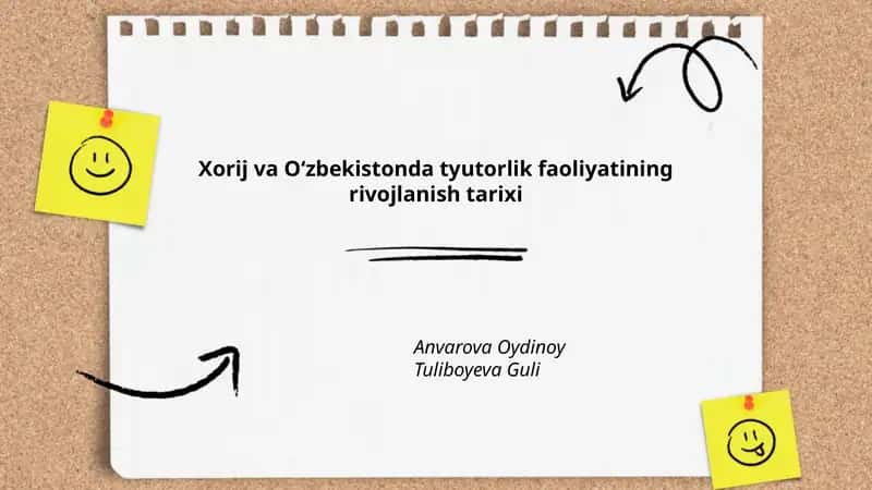 Xorij va O‘zbekistonda tyutorlik faoliyatining rivojlanish tarixi 1