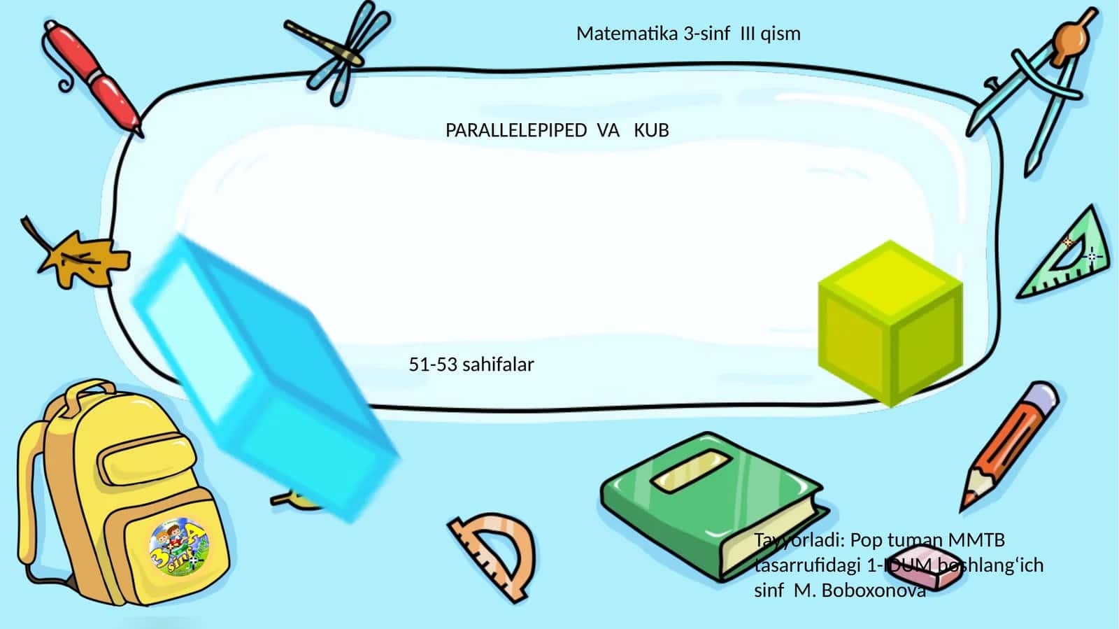 PARALLELEPIPED VA KUB 1