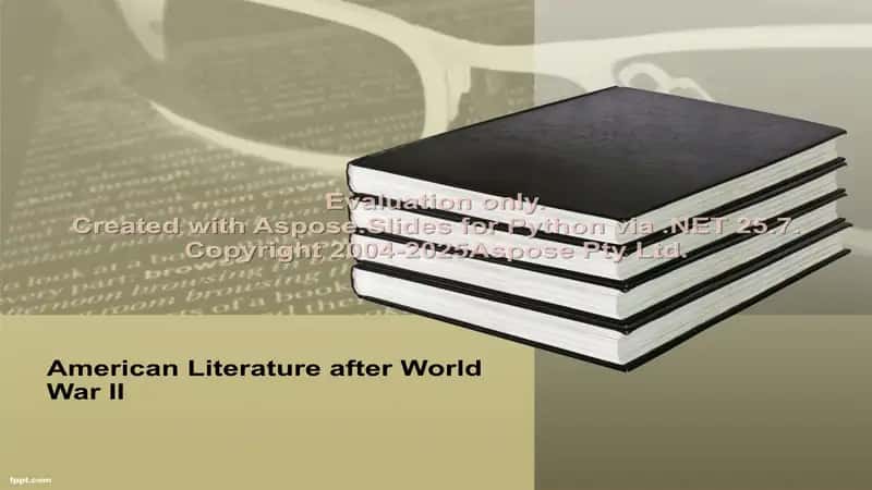 American Literature after World War II 1