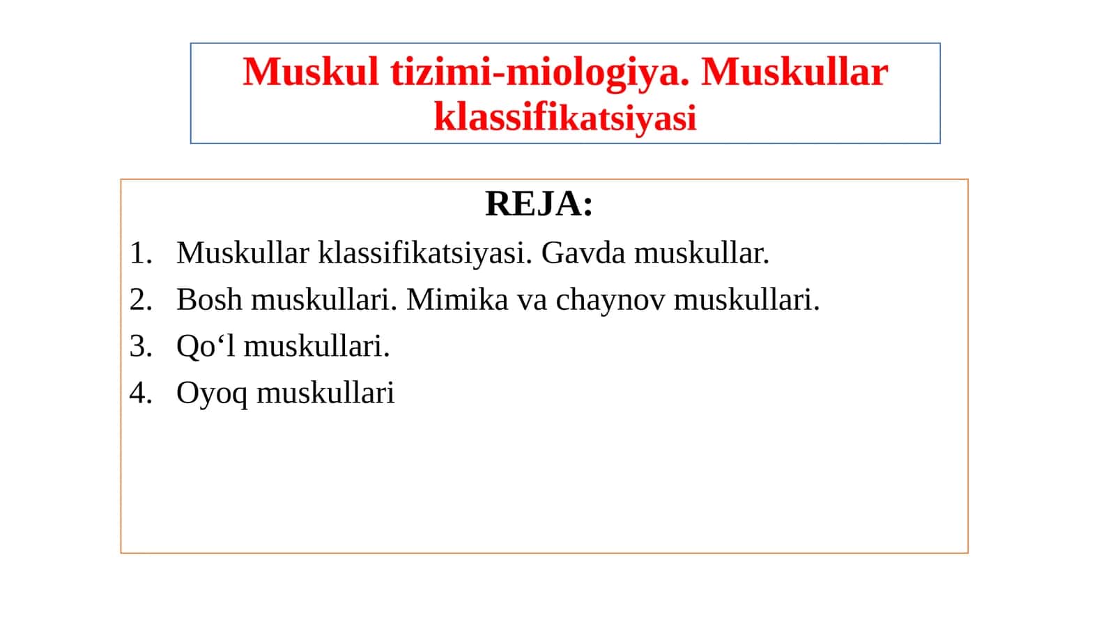 Muskultizimi-miologiya.Muskullarklassifikatsiyasi 1