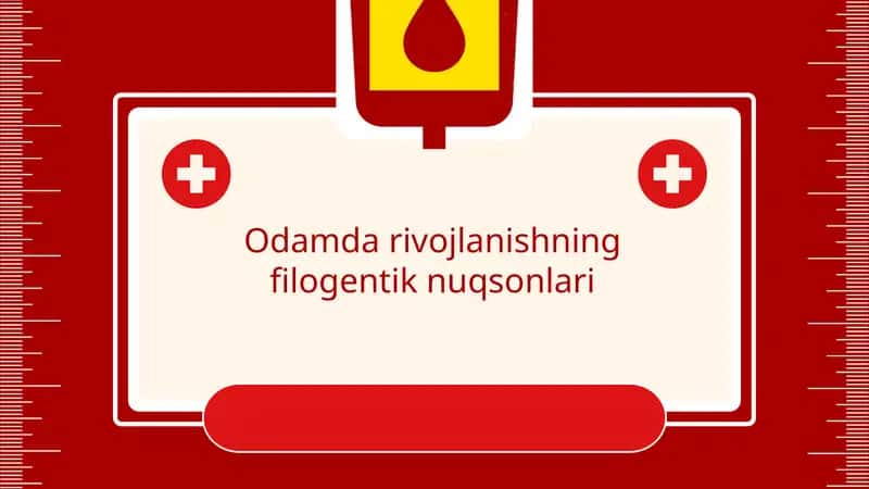 Odamda rivojlanishning filogentik nuqsonlari 1