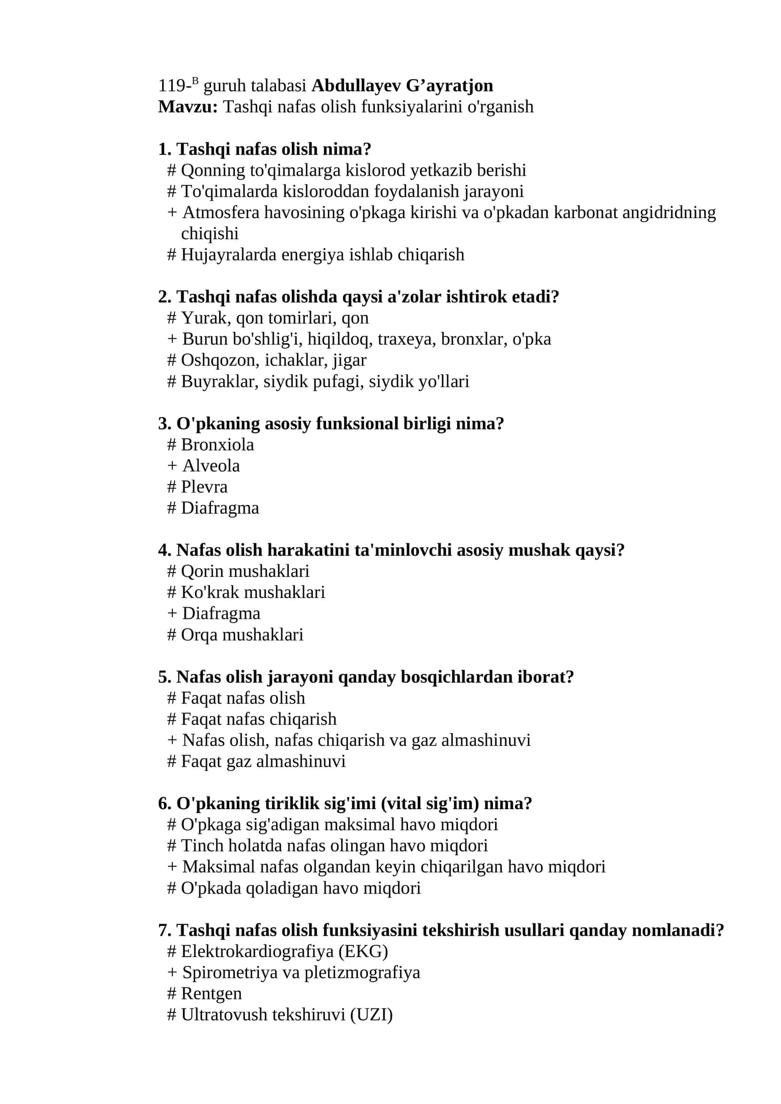 Tashqi nafas olish funksiyalarini o'rganish 1