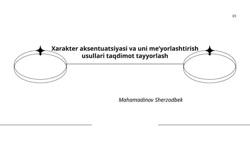 Xarakter aksentuatsiyasi va uni me’yorlashtirish usullari taqdimot tayyorlash 1