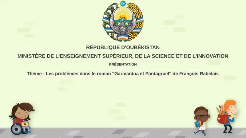 Les problémes dans le roman "Garmantua et Pantagruel" de François Rabelais 1