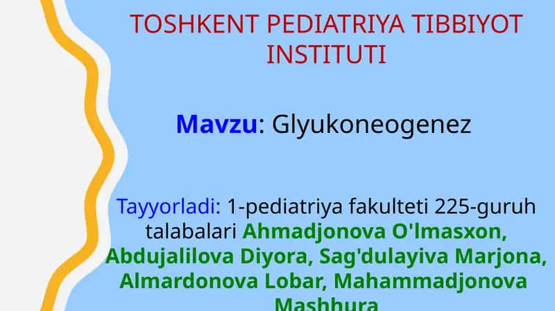Glyukoneogenez 1