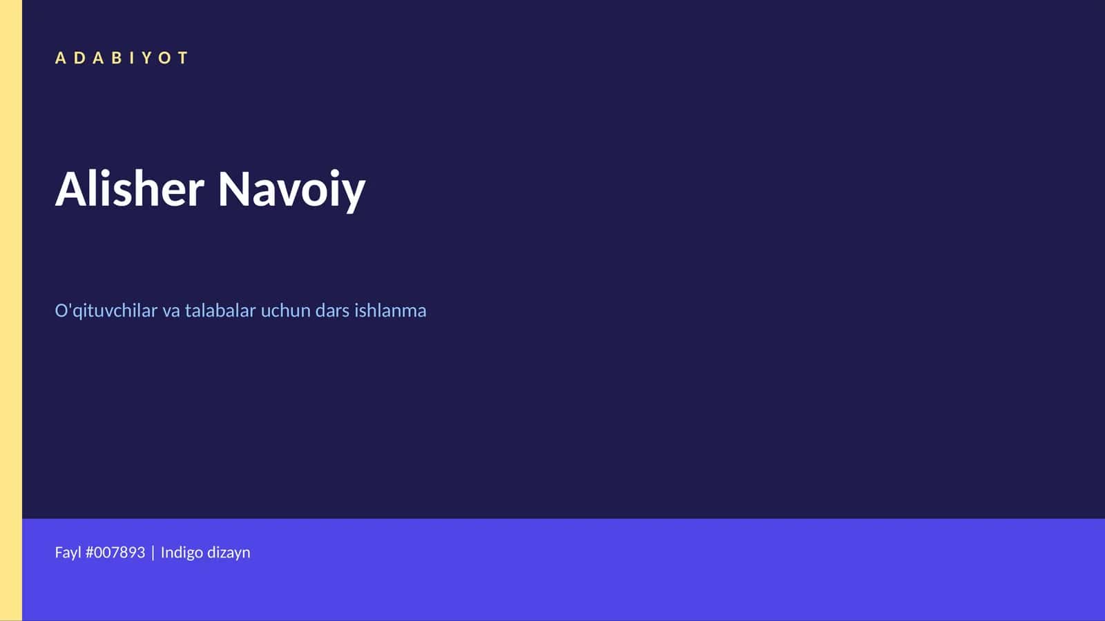 Alisher Navoiy 1