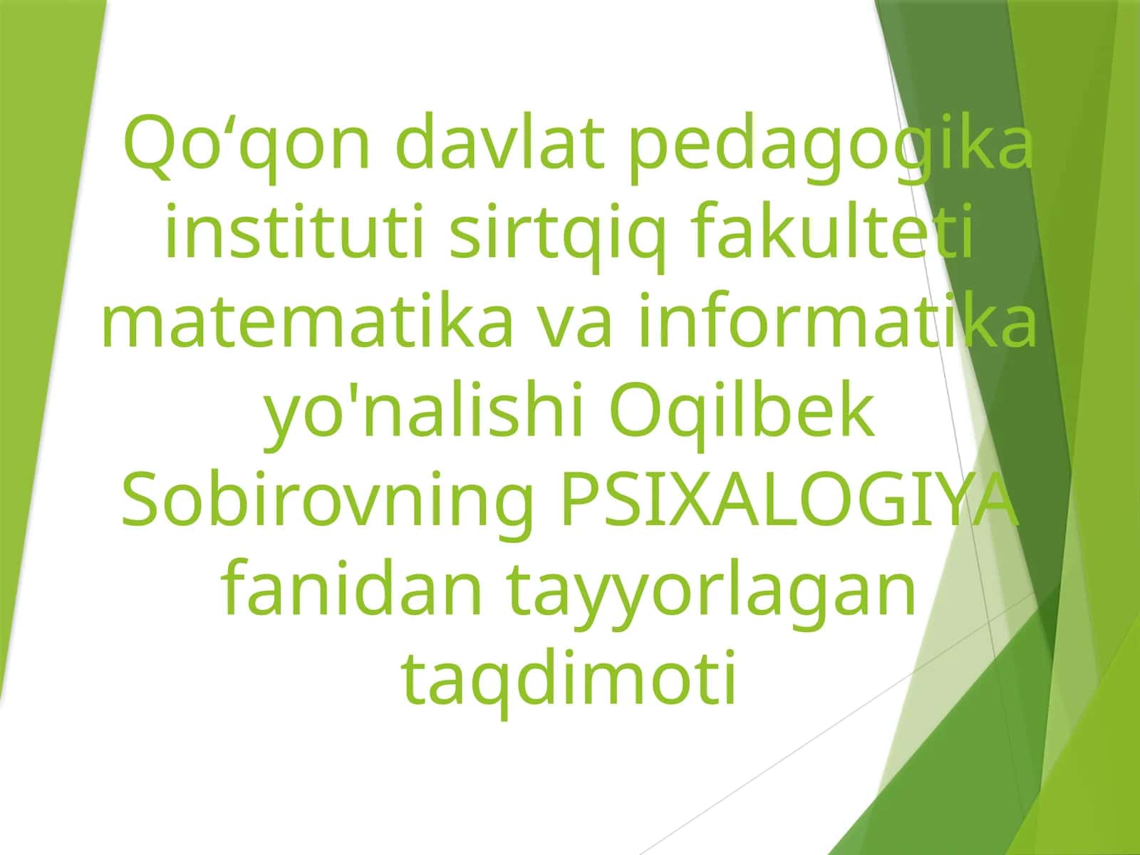 Tafakkur borasida pisixologik nazariyalar 1