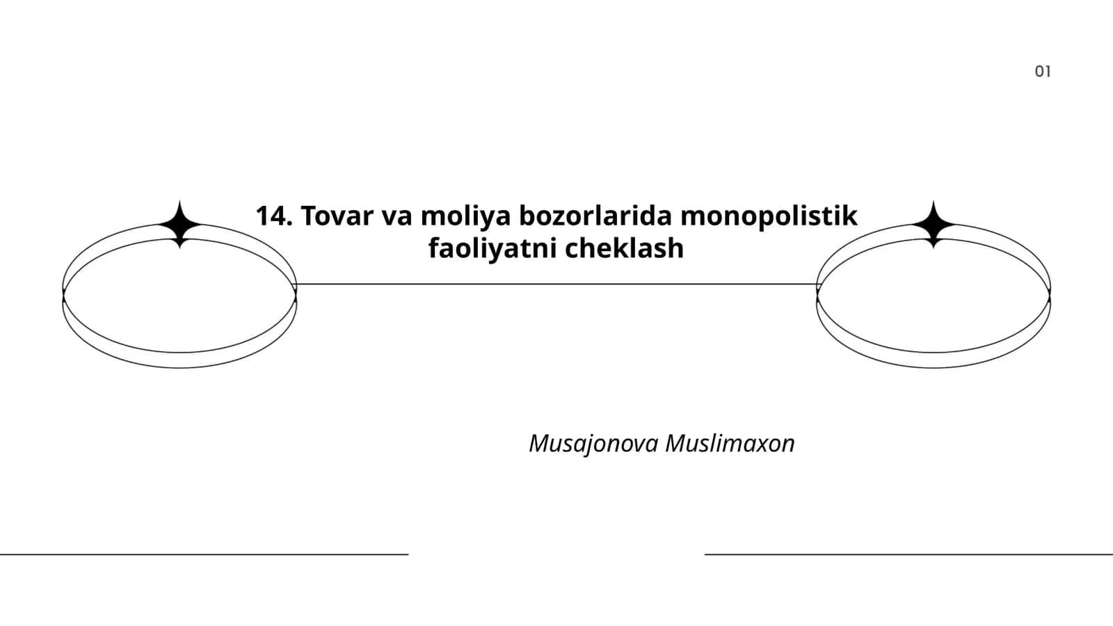 Tovar va moliya bozorlarida monopolistik faoliyatni cheklash 1