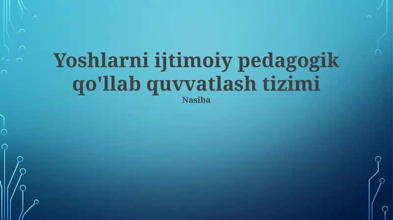 Mentorlik va namunali rol modellash dasturlari 1