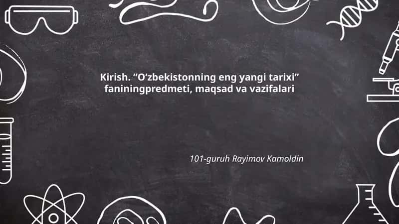O‘zbekistonning eng yangi tarixi 1