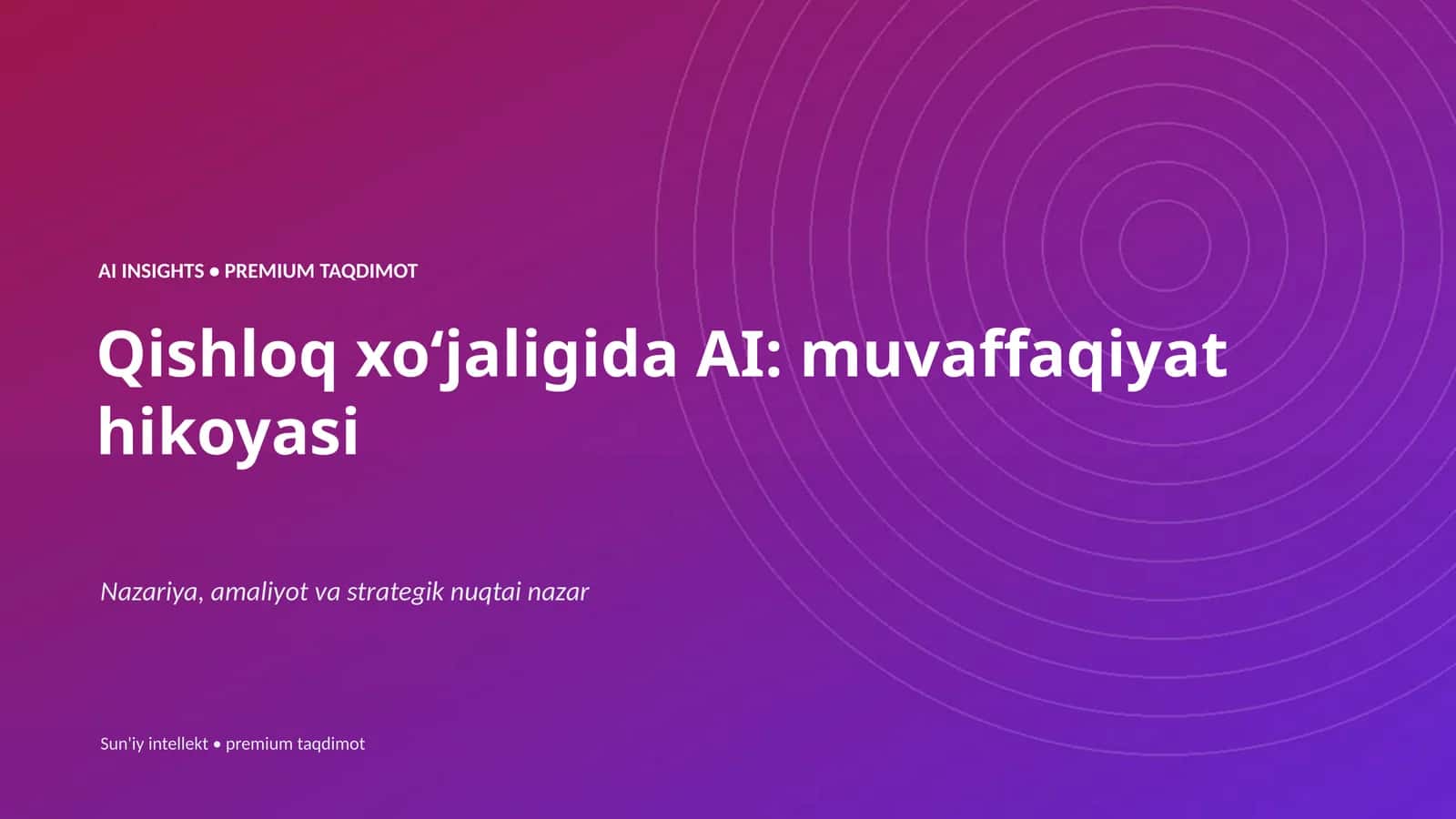 AI INSIGHTS • PREMIUM TAQDIMOT 1