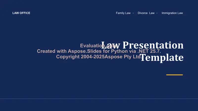 Law Presentation Template 1