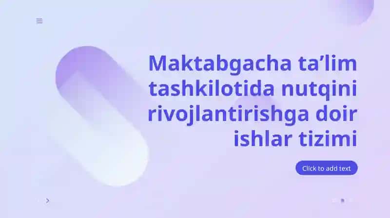 Nutqni rivojlantirishga doir ishlar tizimi