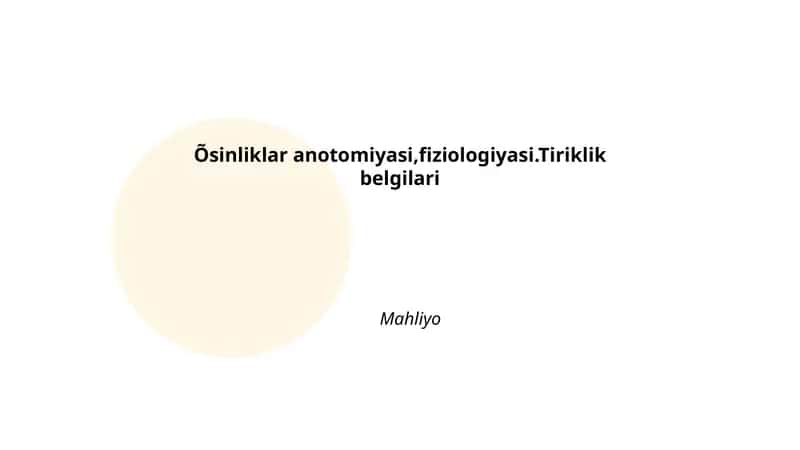 O'simlik hujayrasi anatomiyasi 1