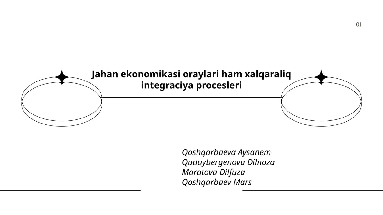 Jahan ekonomikasi oraylari ham xalqaraliq integraciya procesleri 1
