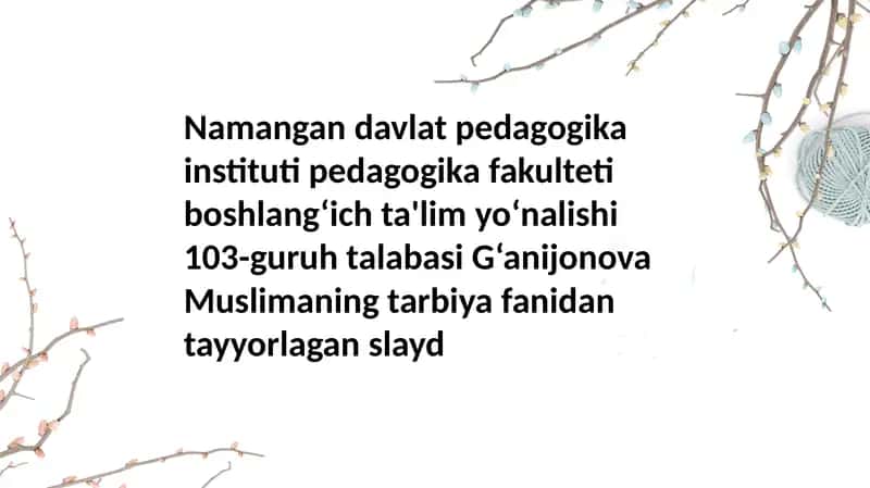 O‘quvchilarni o‘rganish metodikasi 1