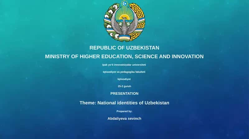 National identities of Uzbekistan 1