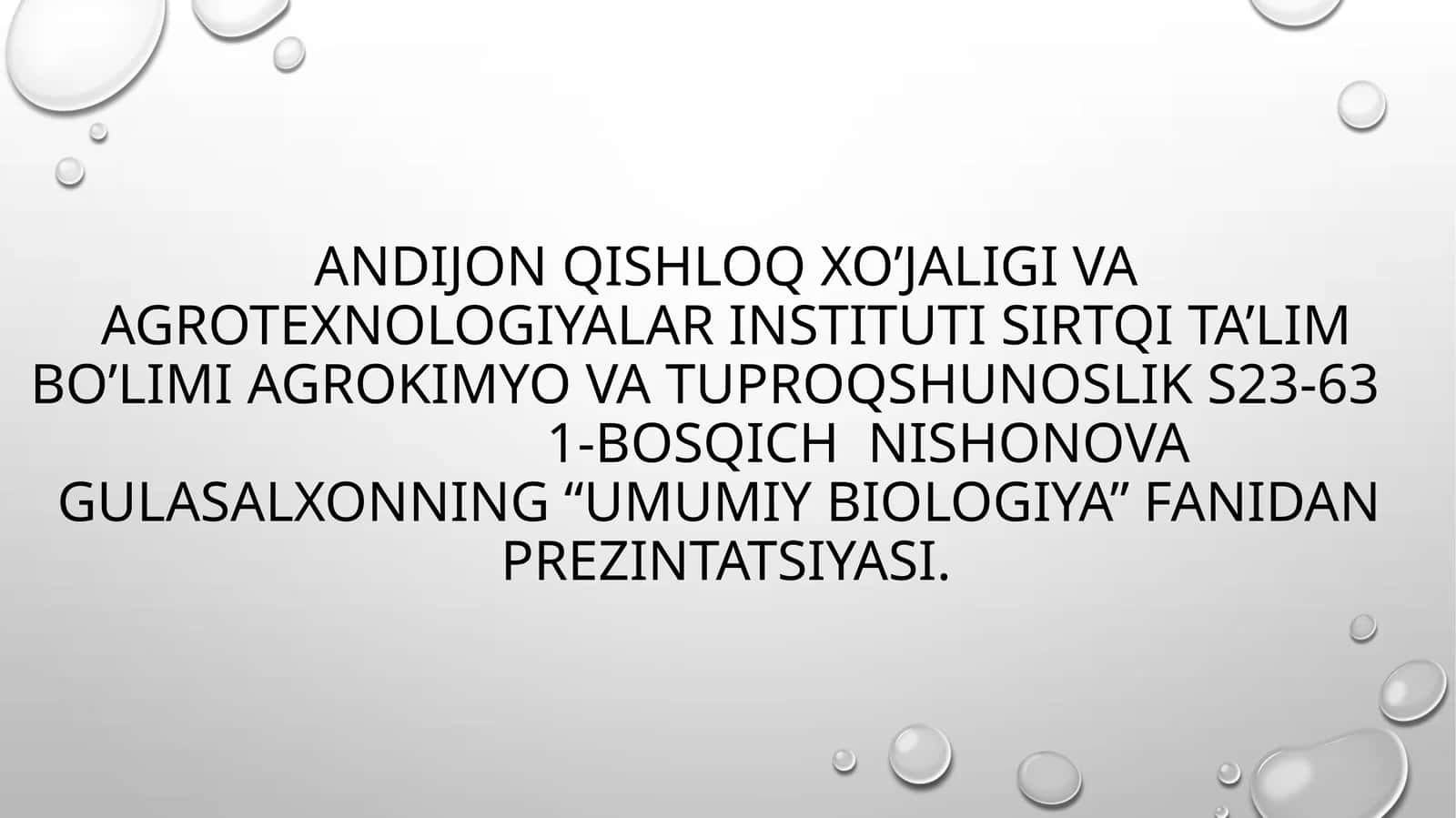 O'simliklarning ko'payishi va seleksiyasi 1