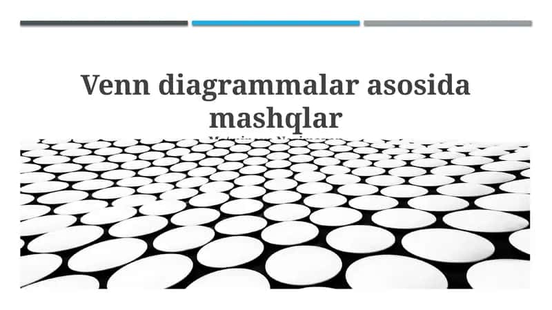 Venn diagrammalari: Asoslar va Qo'llanilishi 1