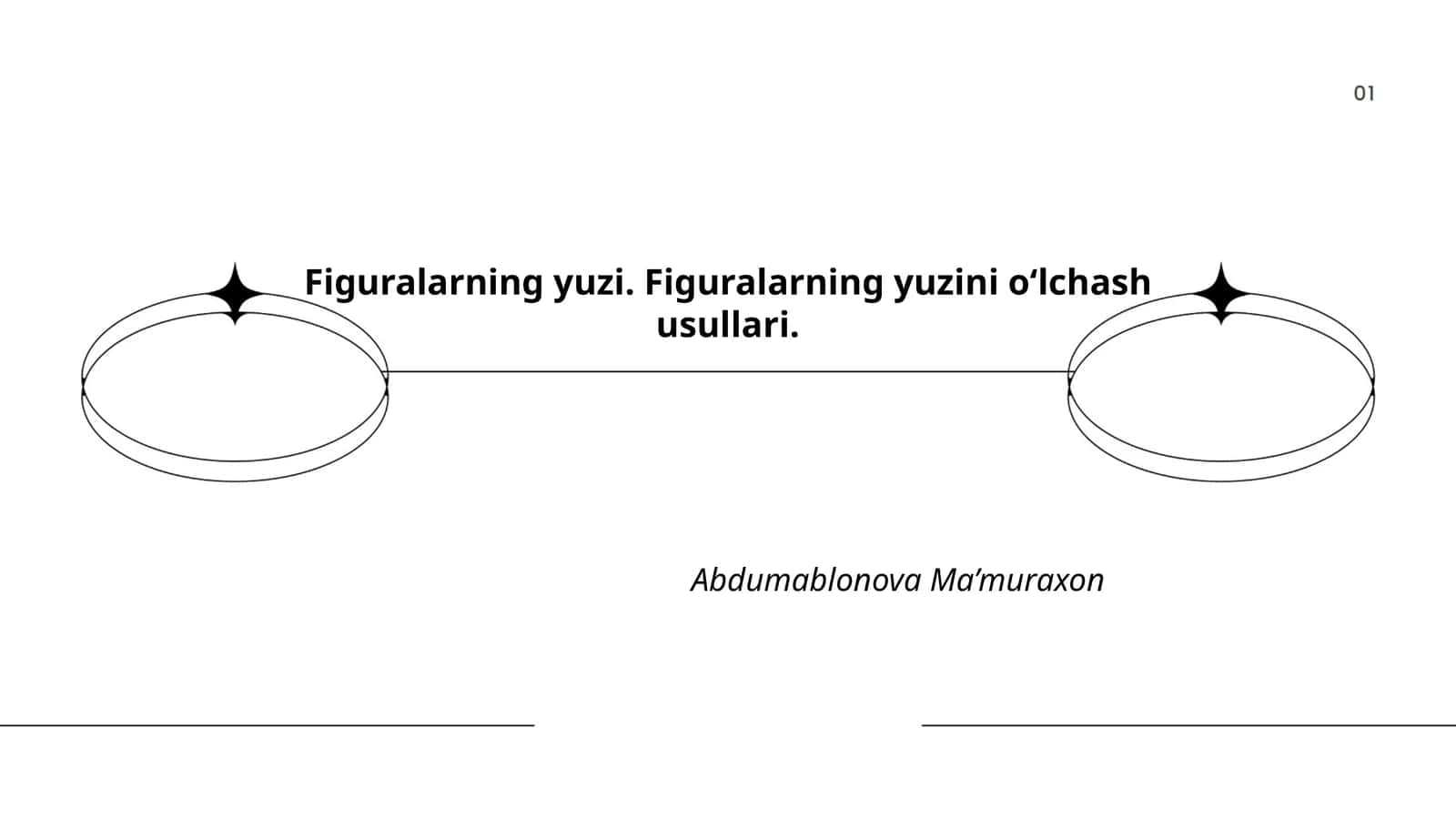 Figuralarning yuzi. Figuralarning yuzini oʻlchash usullari 1