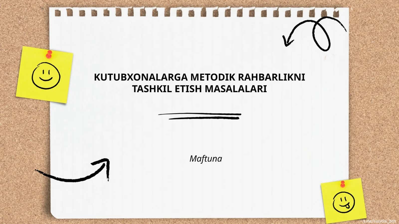 KUTUBXONALARGA METODIK RAHBARLIKNI TASHKIL ETISH MASALALARI 1