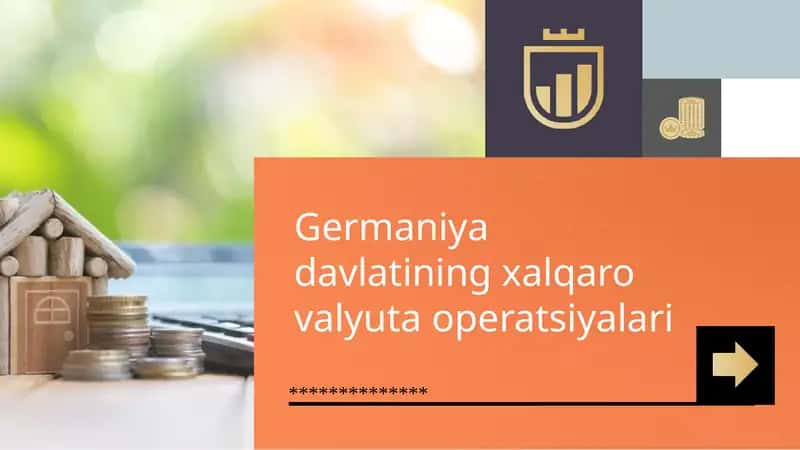 Germaniya davlatining xalqaro valyuta operatsiyalari 1