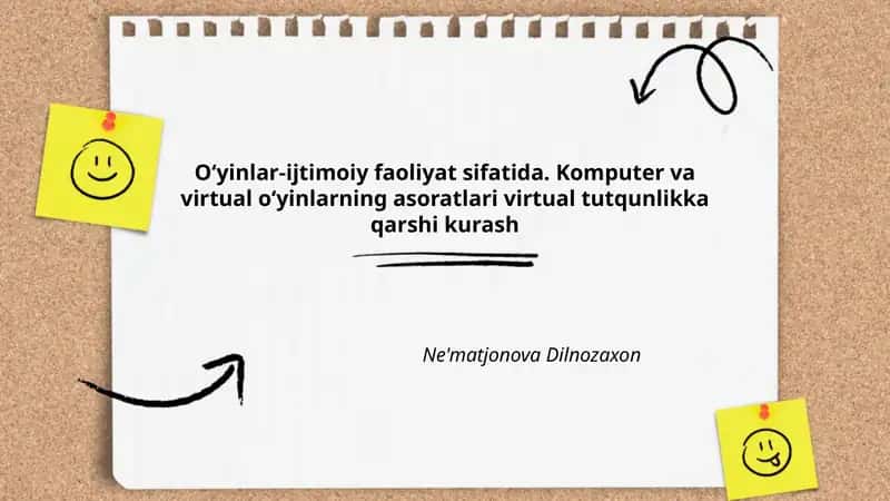 Oʻyinlar-ijtimoiy faoliyat sifatida 1