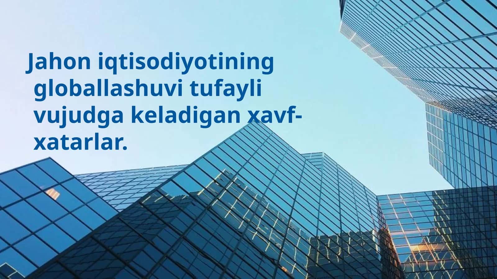 Globallashuvning Iqtisodiy Barqarorligi 1